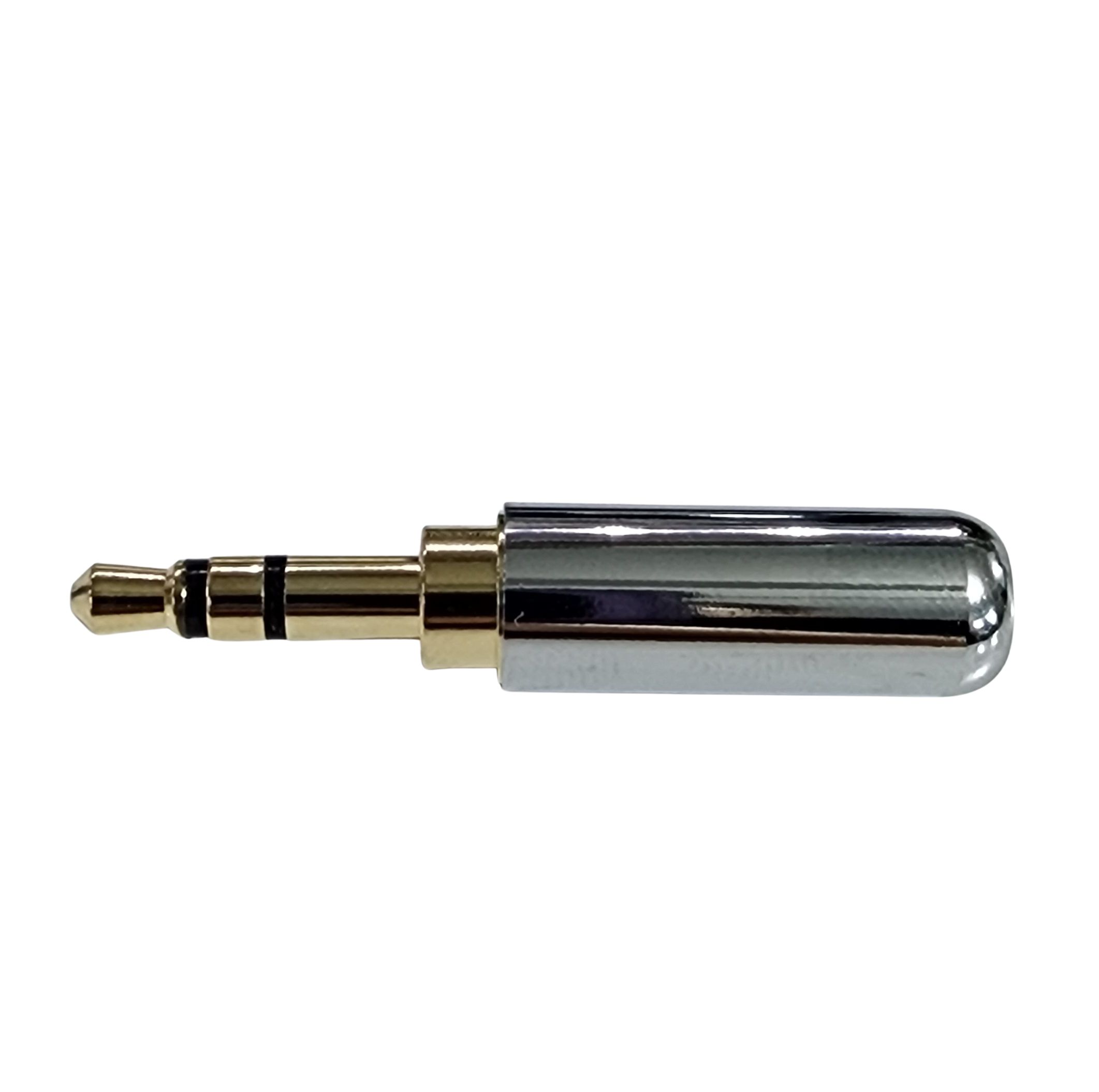 CONECTOR DE AUDIO 3.5mm MACHO PARA REPARACION DE CABLES AUDIO/ AURICULARES PLATEADO NUEVO