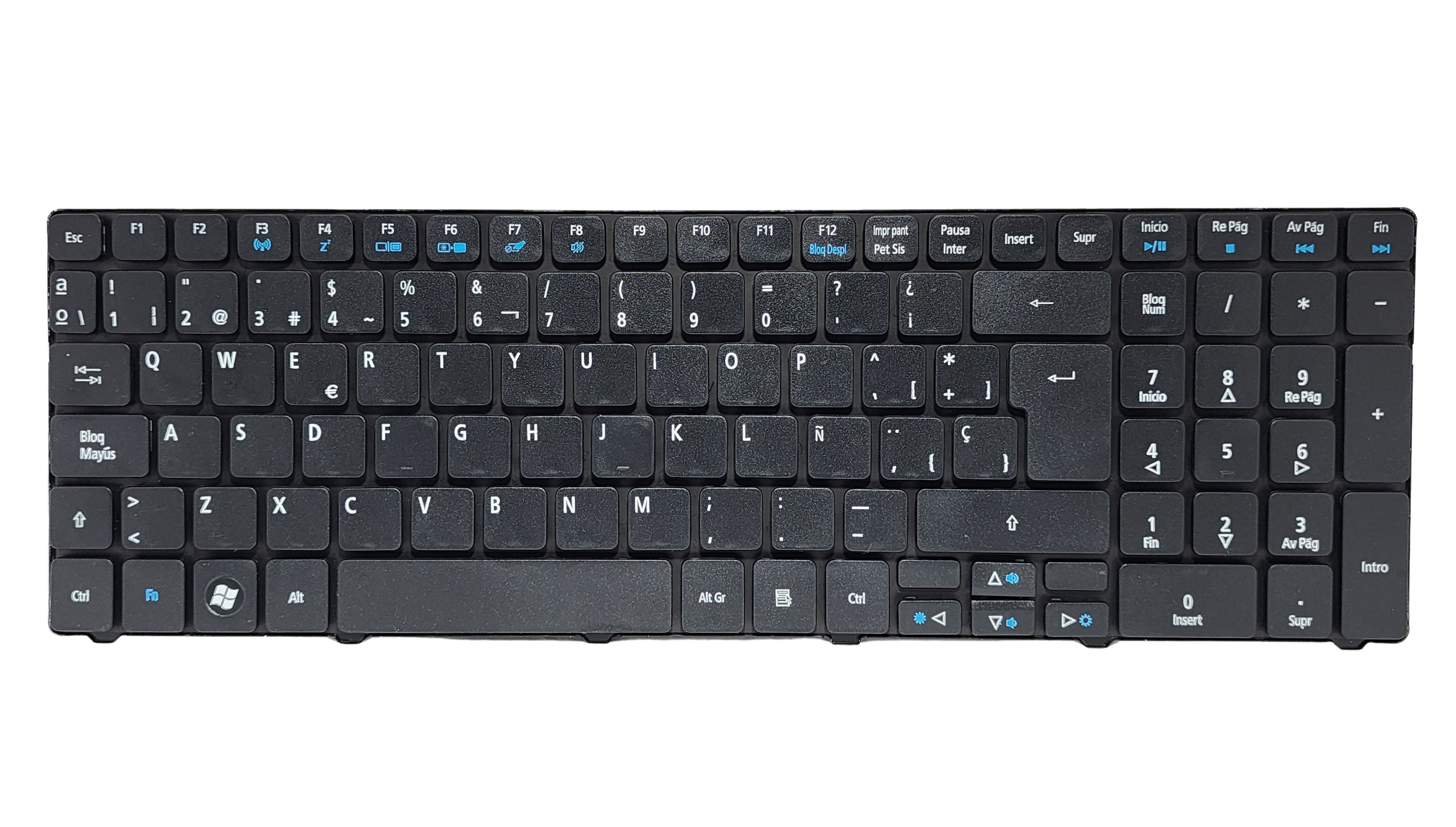 TECLADO ACER ASPIRE 5810 5410 5750 5740 7540 5742 5745 5250 5251 5253 5553 7741 7535