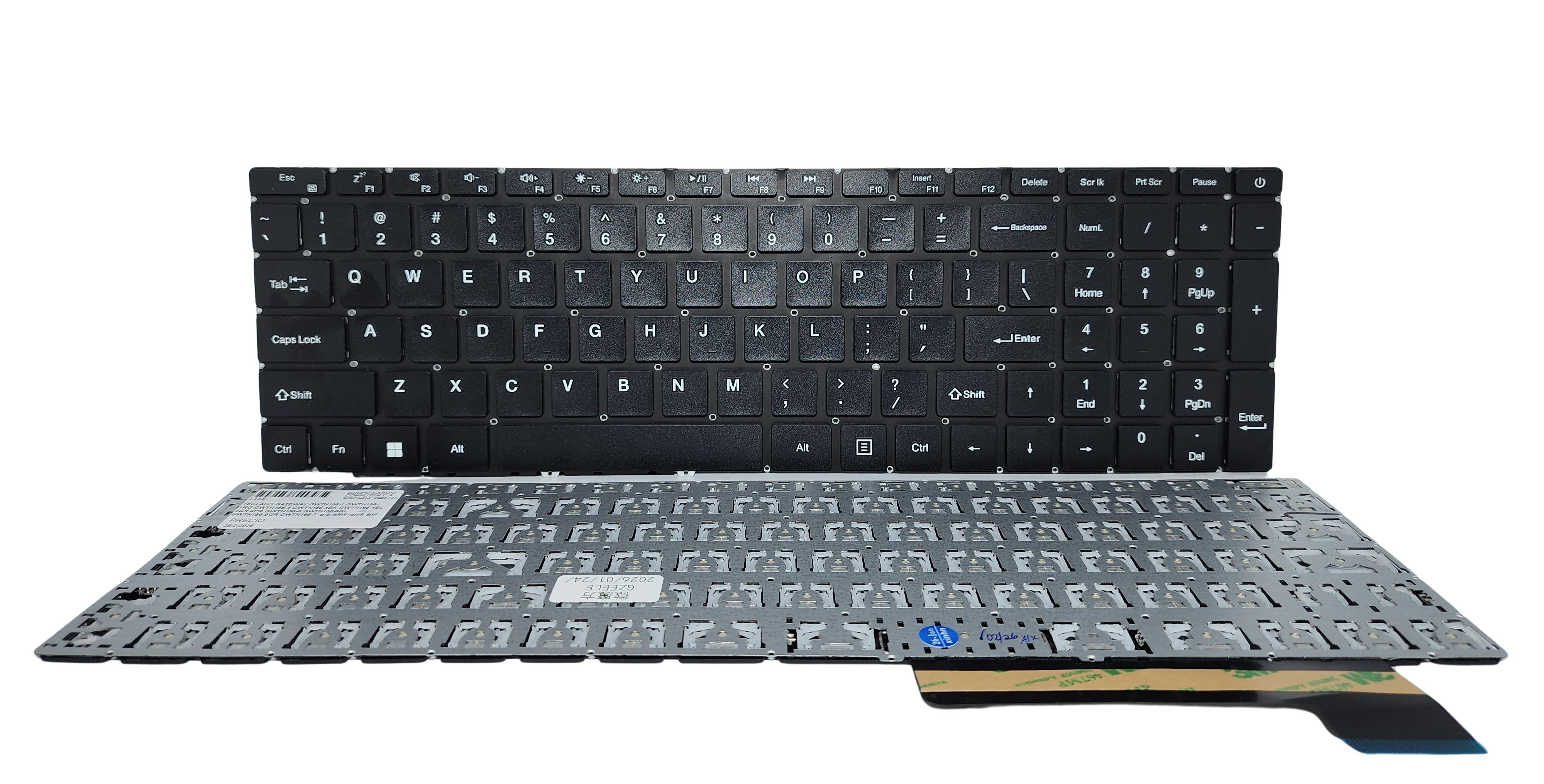 Teclado Gateway GWTN156-1 GWTN156-1RG GWTN156-4 GWTN156-4BK Negro ING