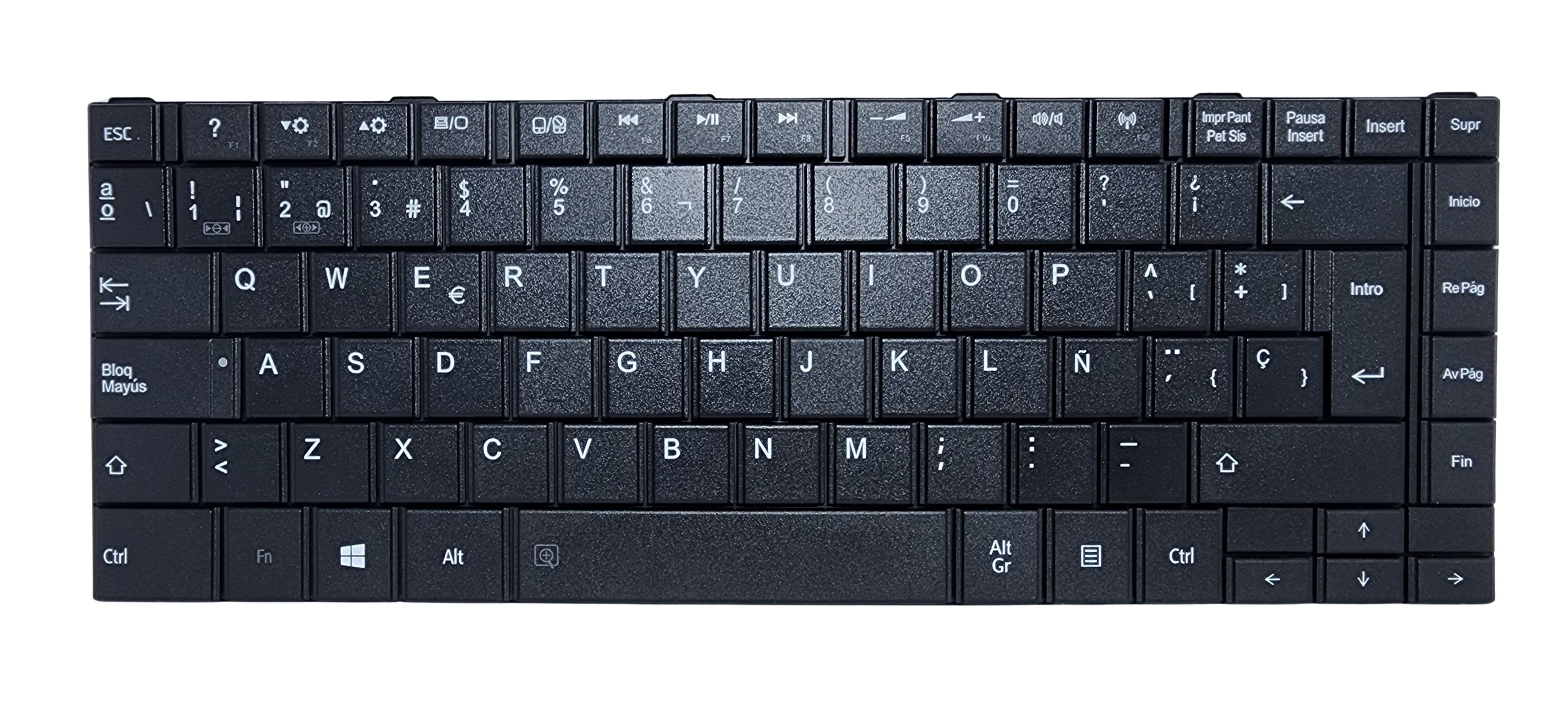 TECLADO TOSHIBA C800 C840 C840D C845 S845 L800 L805 SIN MARCO SP 