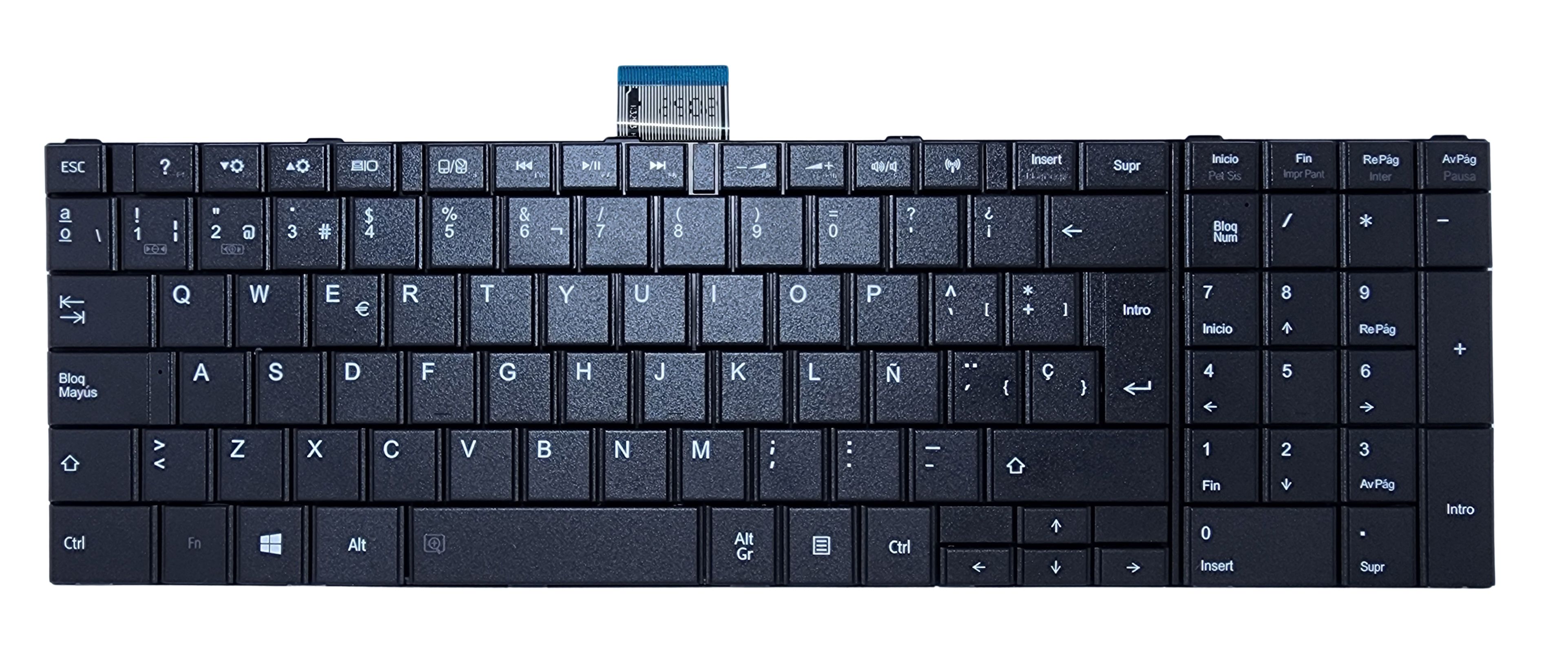 TECLADO PARA LAPTOP TOSHIBA C50 C50-A C50D C50D-A C50-C C55-C SP
