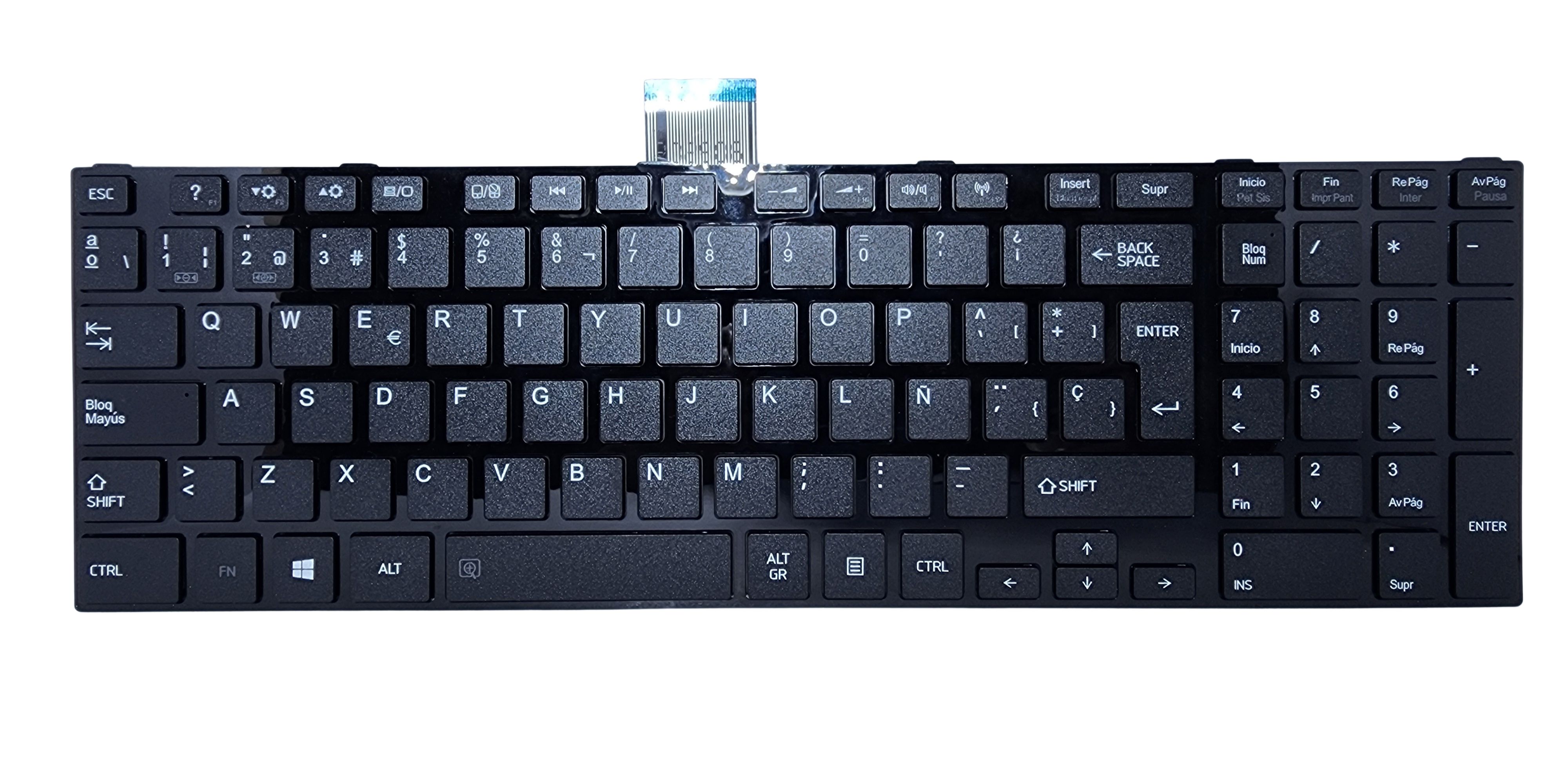 TECLADO PARA LAPTOP TOSHIBA S50-A S55-A U55-A S55-A5164 S55-A5169 S55-A5176 S55-A5188 SP