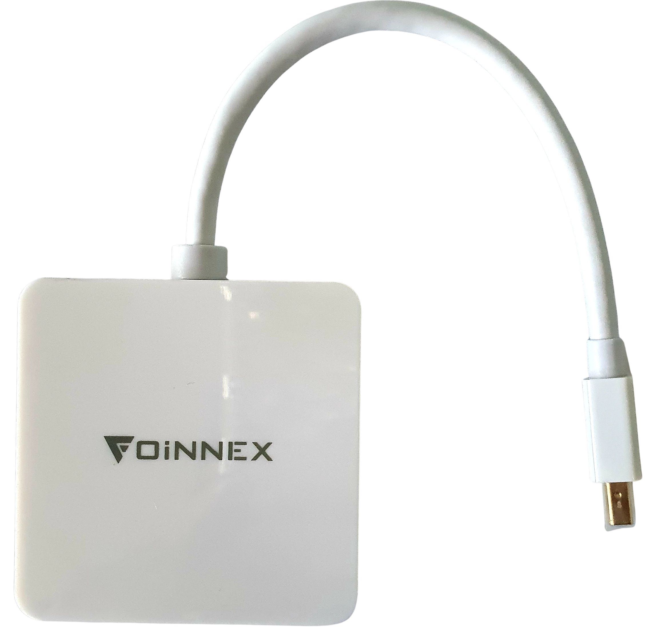 Adaptador 3 En 1 Mini Dp A Hdmi Vga Dvi Audio Para Mac