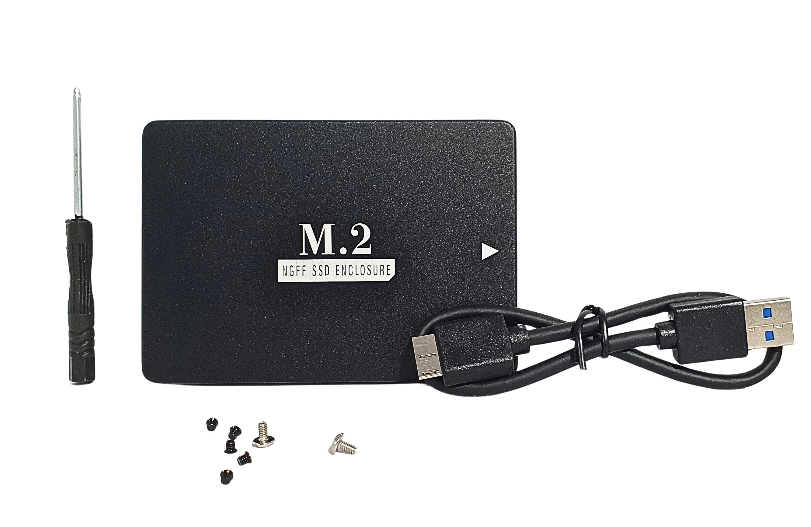 ADAPTADOR EXTERNO CON CASE B+M KEY M.2 SSD, NGFF M.2 SSD A 2.5" SATA 3.0