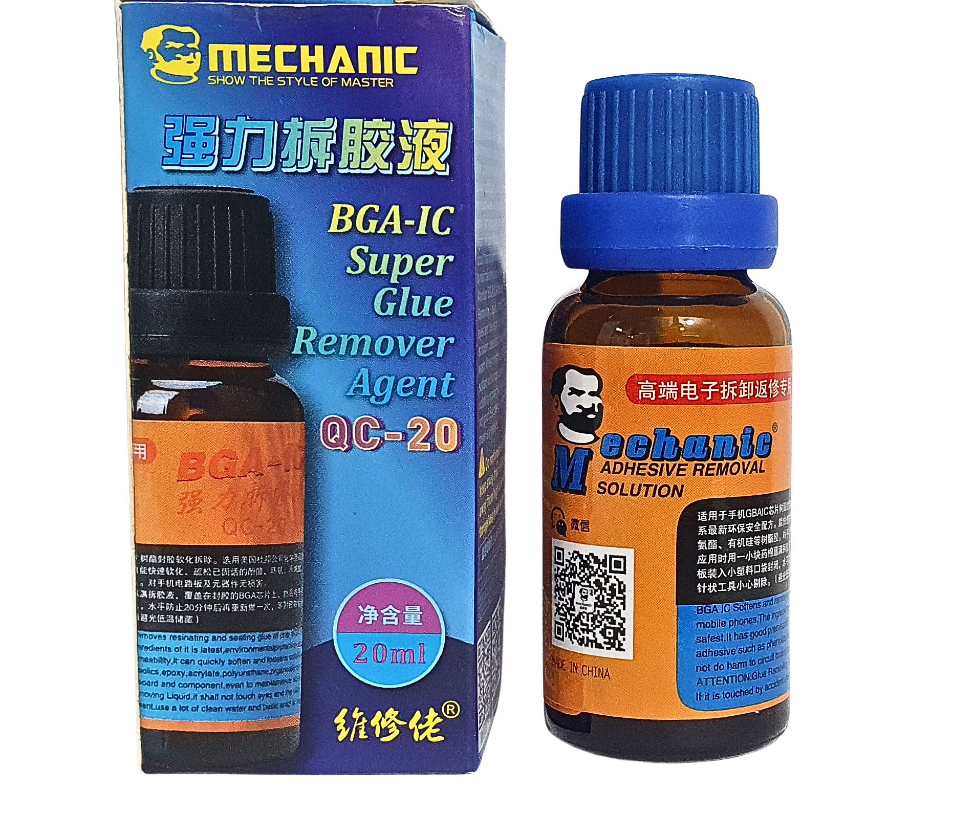 REMOVEDOR DE PEGAMENTO BGA-IC MECHANIC QC-20 20 Ml 