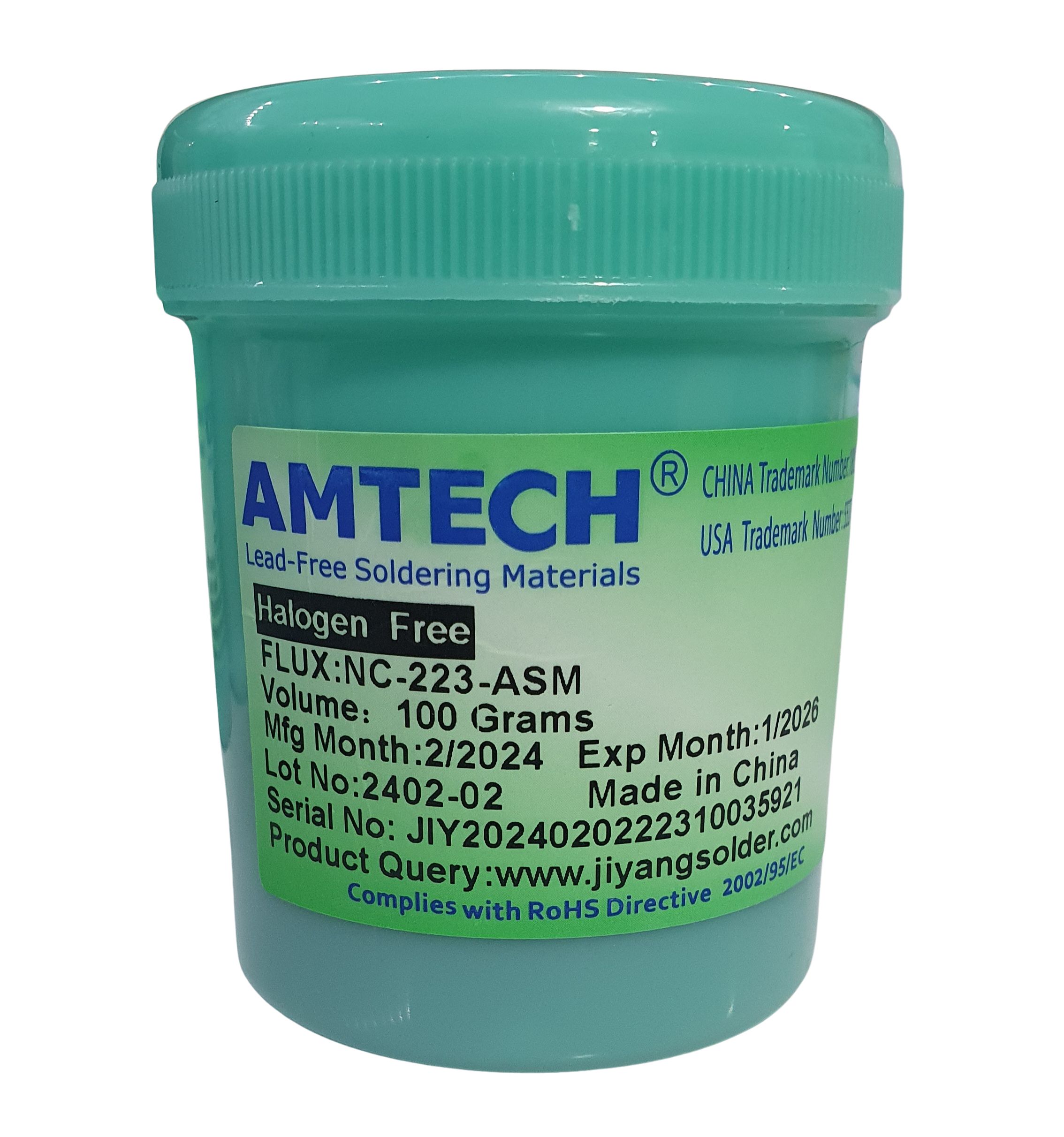 PASTA DE SOLDADURA FLUX PARA SMT BGA CON PLOMO Y SIN PLOMO AMTECH NC-223-A