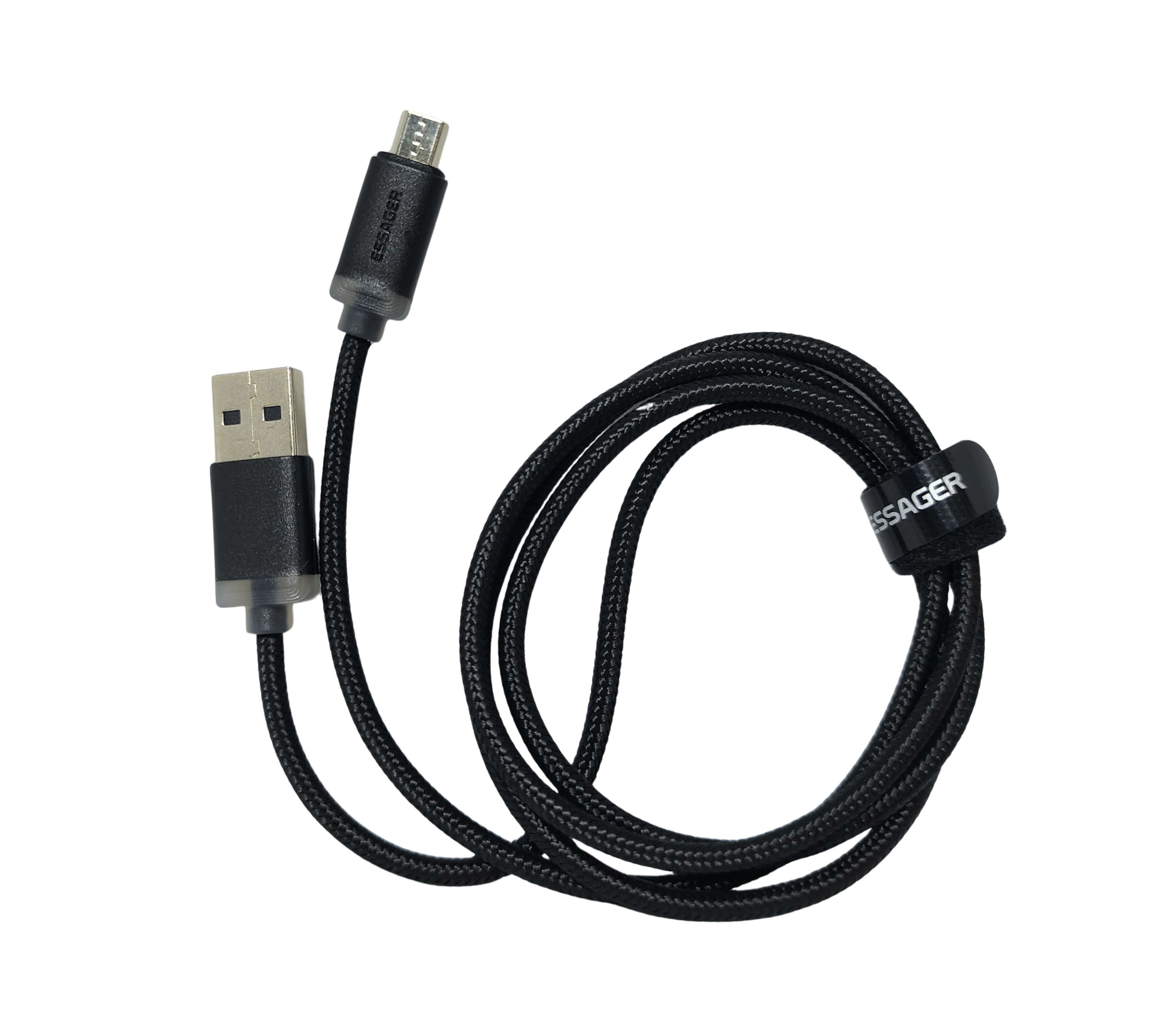 CABLE MICRO USB V8 CARGA RAPIDA PARA CELULARES 1M NEGRO NUEVO